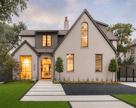 modern tudor house exterior